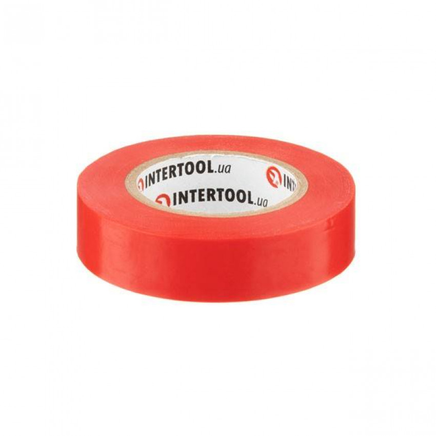 Стрічка ізоляційна, 17 мм * 15 м * 0.15 мм, червона INTERTOOL IT-0040-IT-0040