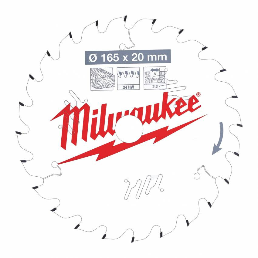 Диск пильний MILWAUKEE, Ø210/30мм, 16 зуб.-4932471324