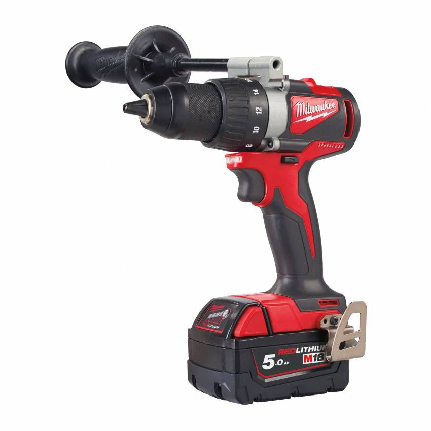 Дриль-шуруповерт акумуляторний MILWAUKEE, M18 BLDD2-502X, 82Нм (заряд.пр., 2акум. Х5Ач, HDкейс)-4933464515