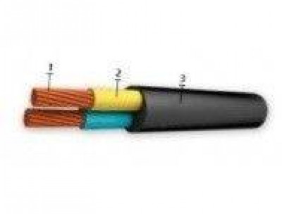 Провід ПВС нг 2х1 ЧОРНИЙ (ПРЕМІУМ)-[articul]