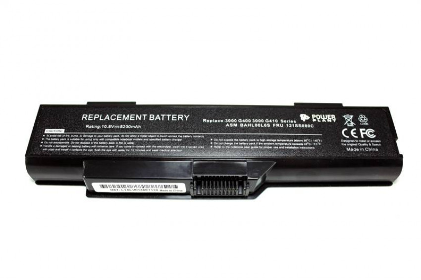 Акумулятори PowerPlant для ноутбуків IBM/LENOVO G410 (ASM BAHL00L6S, FRU 121SS080C) 11.1V 5200mAh-NB00000223