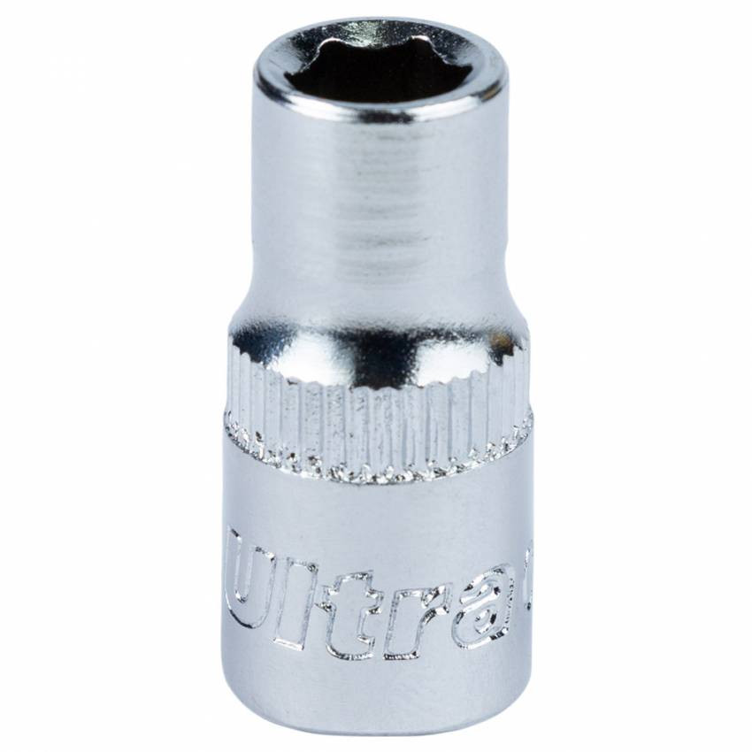 Насадка шестигранна коротка 1/4" 6мм CrV ULTRA (6060062)-6060062