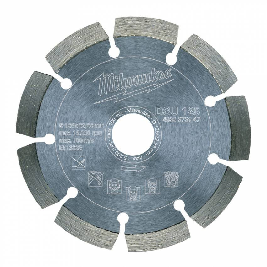 Диск алмазний MILWAUKEE DSU 125, Ø125мм-4932373147