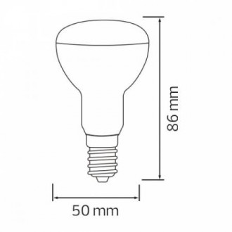 Світлодіодна лампа REFLED-6 6W E14 4200К R50