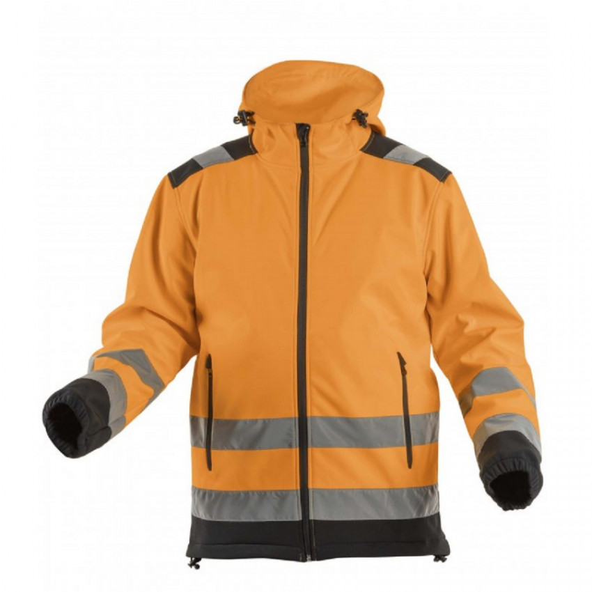 Куртка сигнальна Softshell ARGEN з капюшоном, помаранчева HOEGERT 2XL HT5K259-2XL-HT5K259-2XL