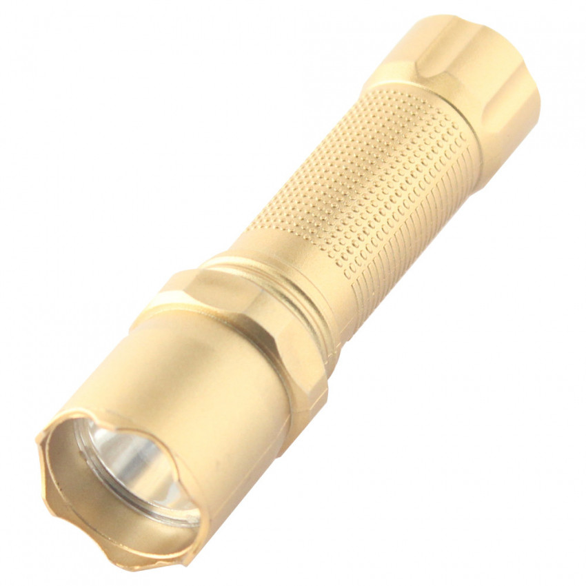 Ліхтар ручний  Quantum QM-FL1044 Minik gold 3W LED  з USB 40шт/уп-QM-FL1044-B