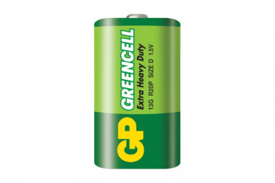 Батарейка GP GREENCELL 1.5V сольова ,13G-S2, R20,D-[articul]