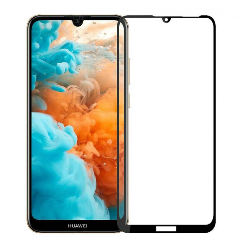 Захисне скло Full screen PowerPlant для Huawei Y6 (2019), Black-GL606528