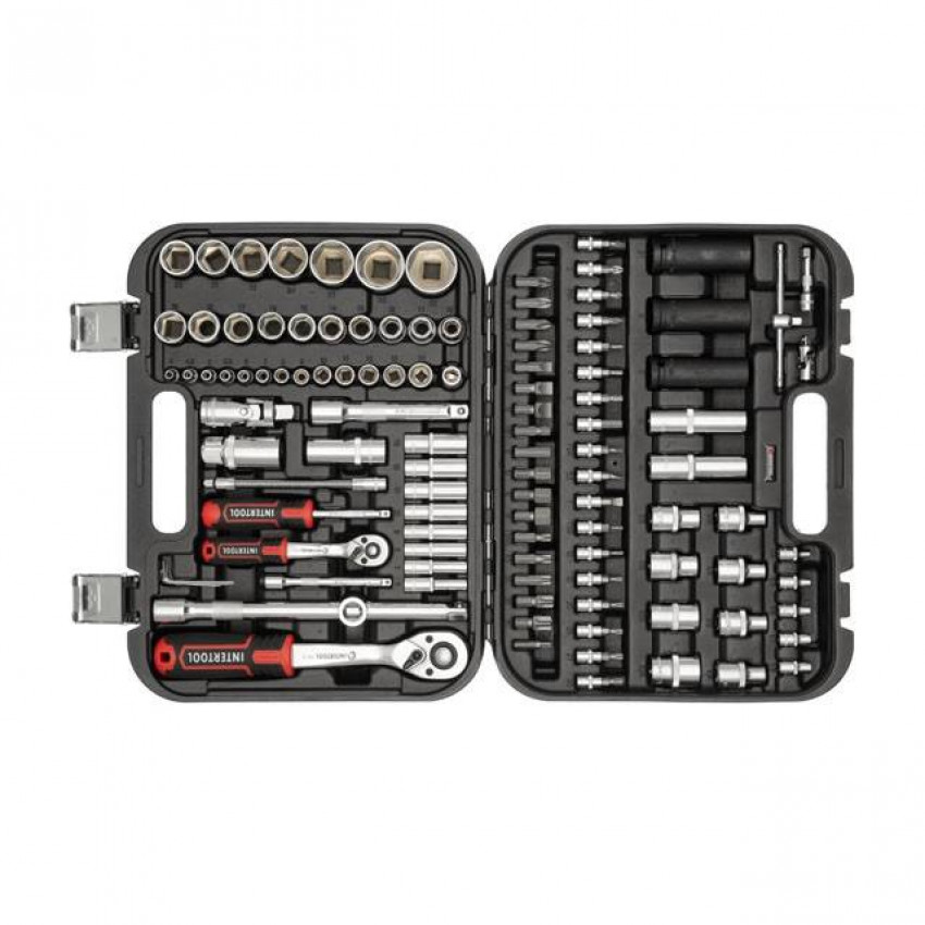 Набір інструментів 1/2 "& 1/4" 111 од., Cr-V STORM INTERTOOL ET-8111-ET-8111