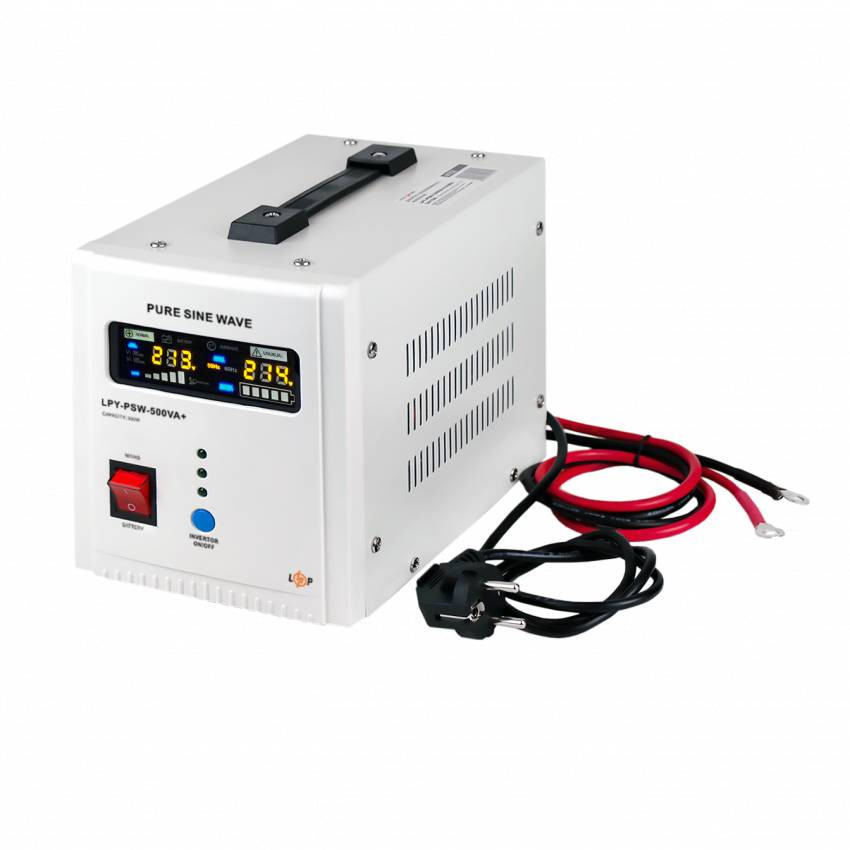 ДБЖ з правильною синусоїдою 12V LPY-PSW-500VA+ (350Вт) 5A/10A-LP4152