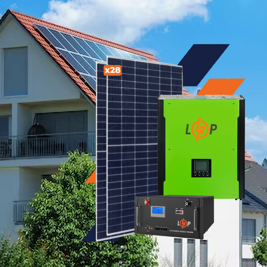 Обладнання для сонячної електростанції (СЕС) Преміум 15 kW АКБ 11,8 kWh LiFePO4 230 Ah-