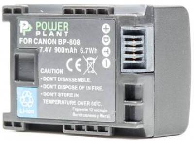 PowerPlant Canon BP-808 Chip 900mAh акумулятор-[articul]