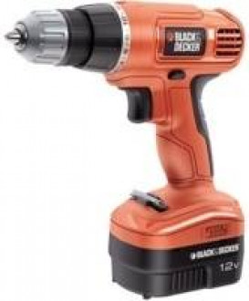 Дриль/гвинтоверт BLACK DECKER, акумуляторна, 12 V, 11,0 Hм, 1 акк NiCd 1.2 А/год, з/в. двосторон.біта.-[articul]