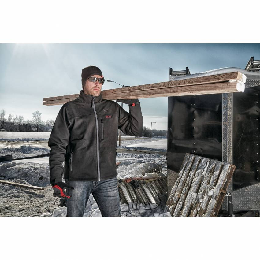 Куртка з електропідігрівом акумуляторна MILWAUKEE M12 HJ BL4-0 (L), чорна-4933464324