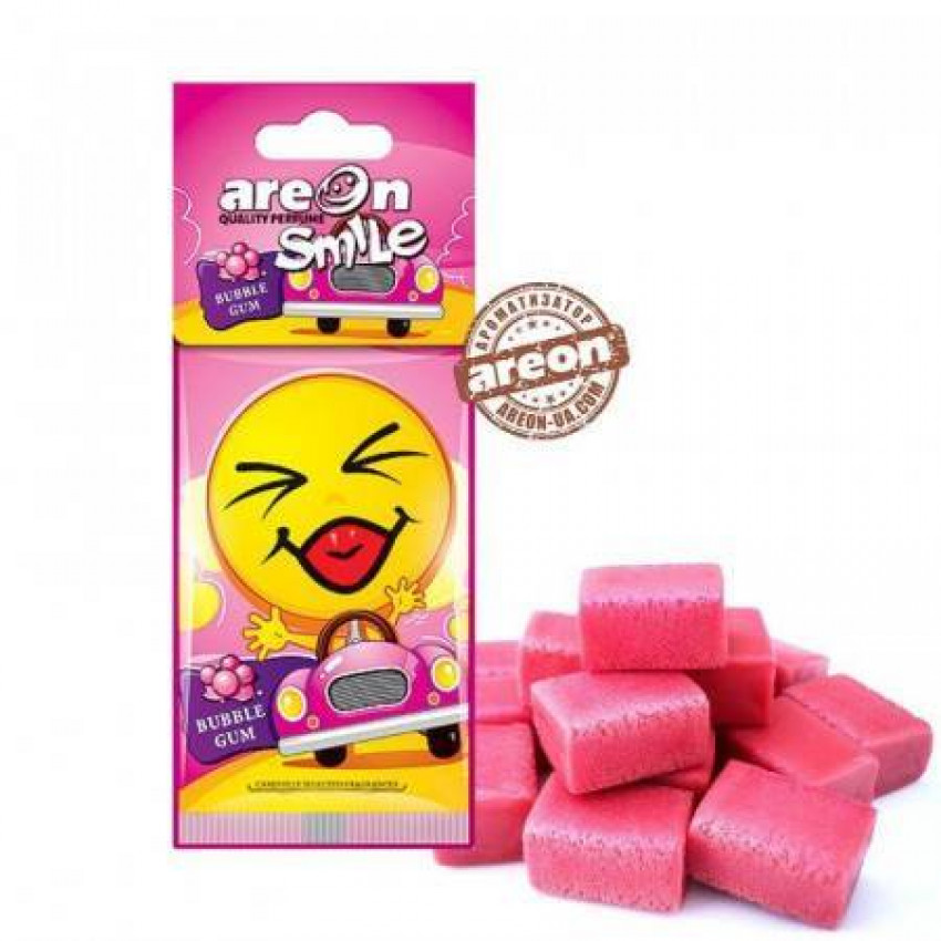 Повітря AREON сухий лист Smile Dry Bubble Gum-ASD 12