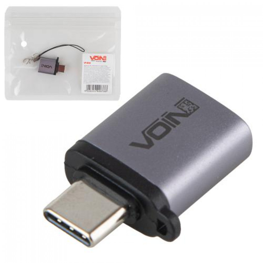 Адаптер OTG VOIN USB 3.0 в Type C Grey (VP-6106)-VP-6106