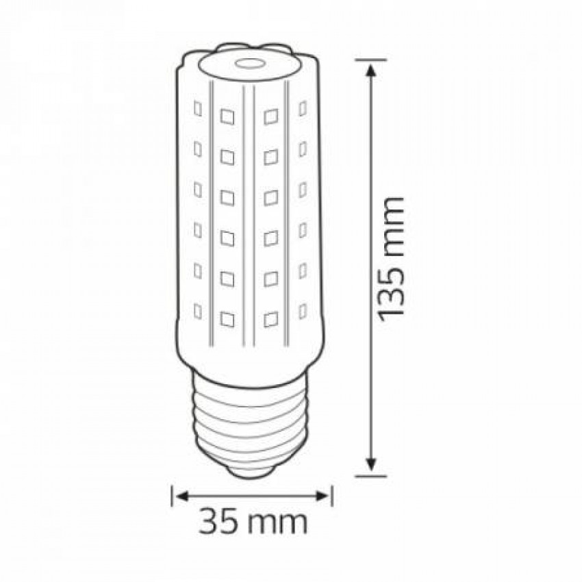 Світлодіодна лампа CORN-7 7W E27 6400K-001 062 0007