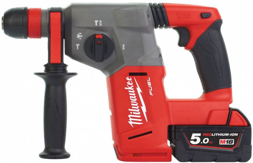 Перфоратор SDS-PLUS акумуляторний MILWAUKEE, M18 CHX-502Х, 2,5Дж (зарядний пристрій, 1 акум.Х 5Ач, HDкейс)-4933451381