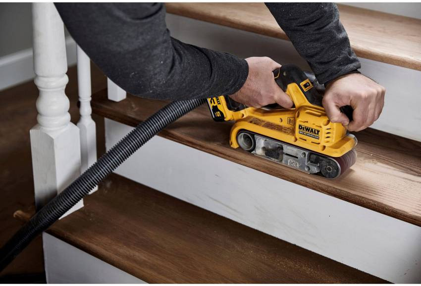 Шліфмашина стрічкова акумуляторна безщіткова DeWALT DCW220P2-DCW220P2