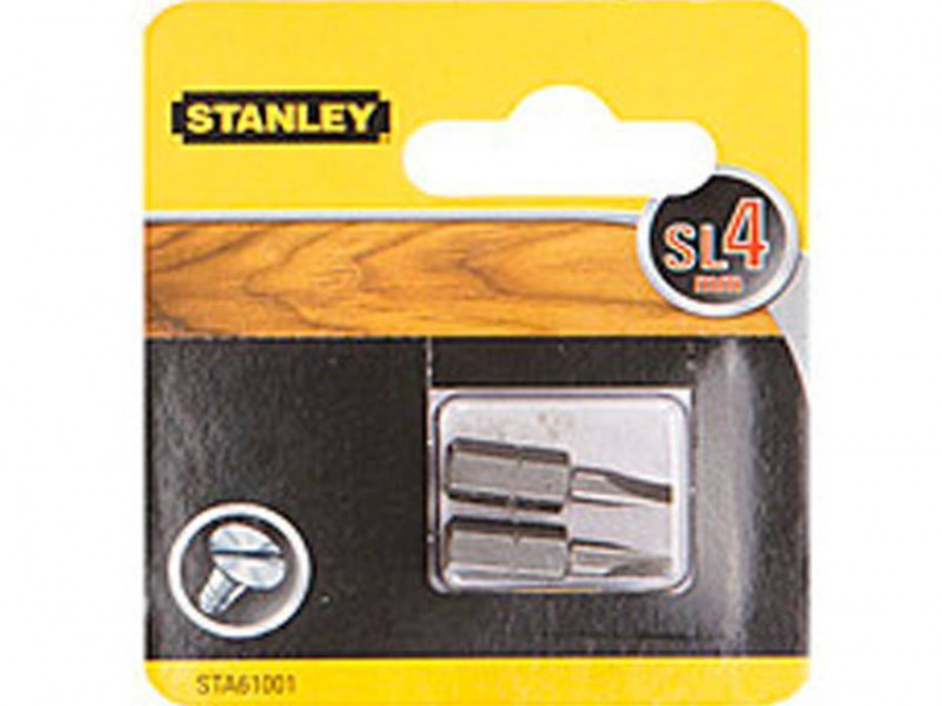 Набір викруткових насадок (біта) STANLEY. SL4, l=25мм, 2шт.-STA61001-XJ