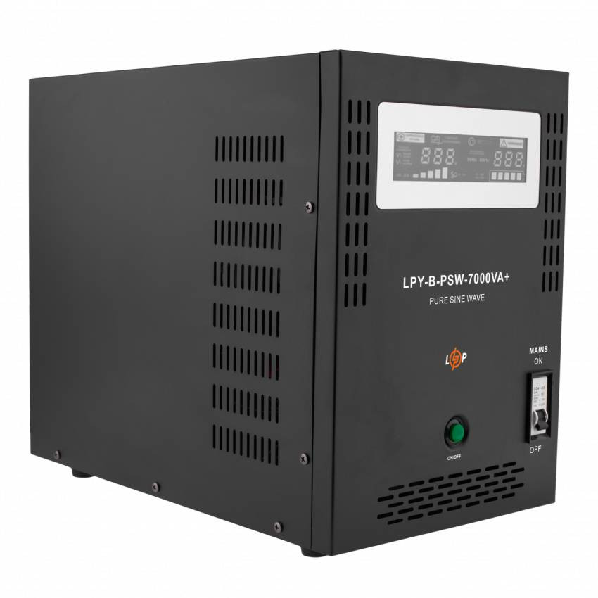 ДБЖ з правильною синусоїдою 48V LPY-B-PSW-7000VA+(5000Вт)10A/20A-