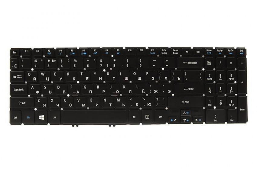 Клавіатура для ноутбука ACER Aspire V5-552, V5-573 чорний, без кадру-KB310029