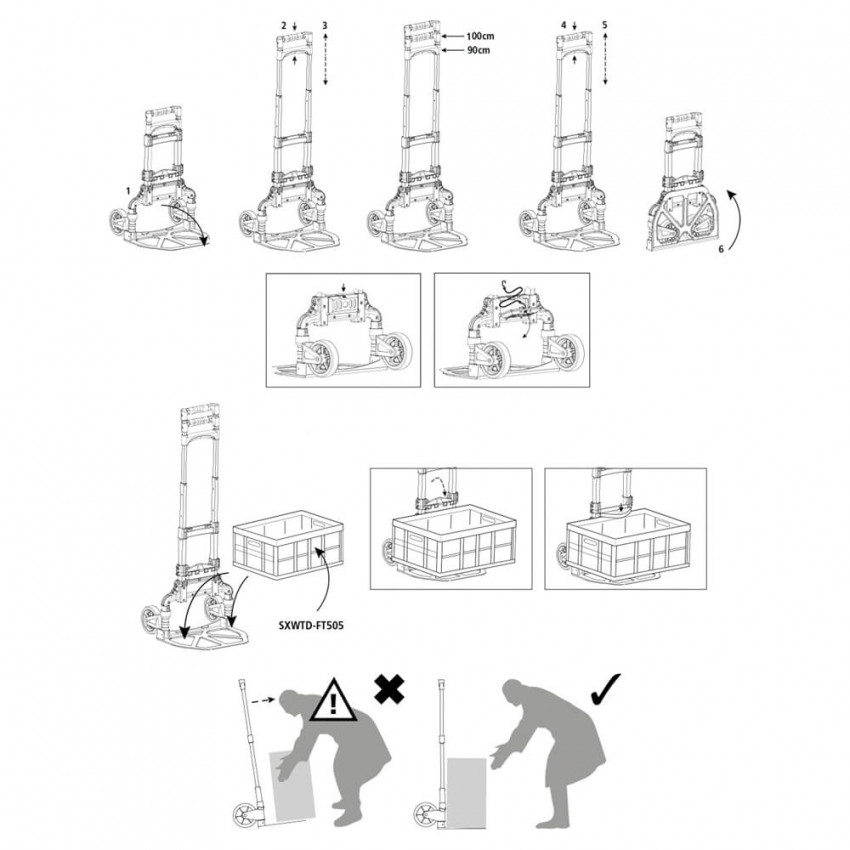 Візок вантажний складний STANLEY SXWTD-FT501-SXWTD-FT501