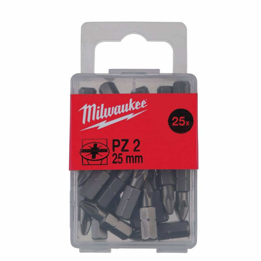 BITA MILWAUKEE, PZ2, 25 мм, (25 шт.)-4932399590