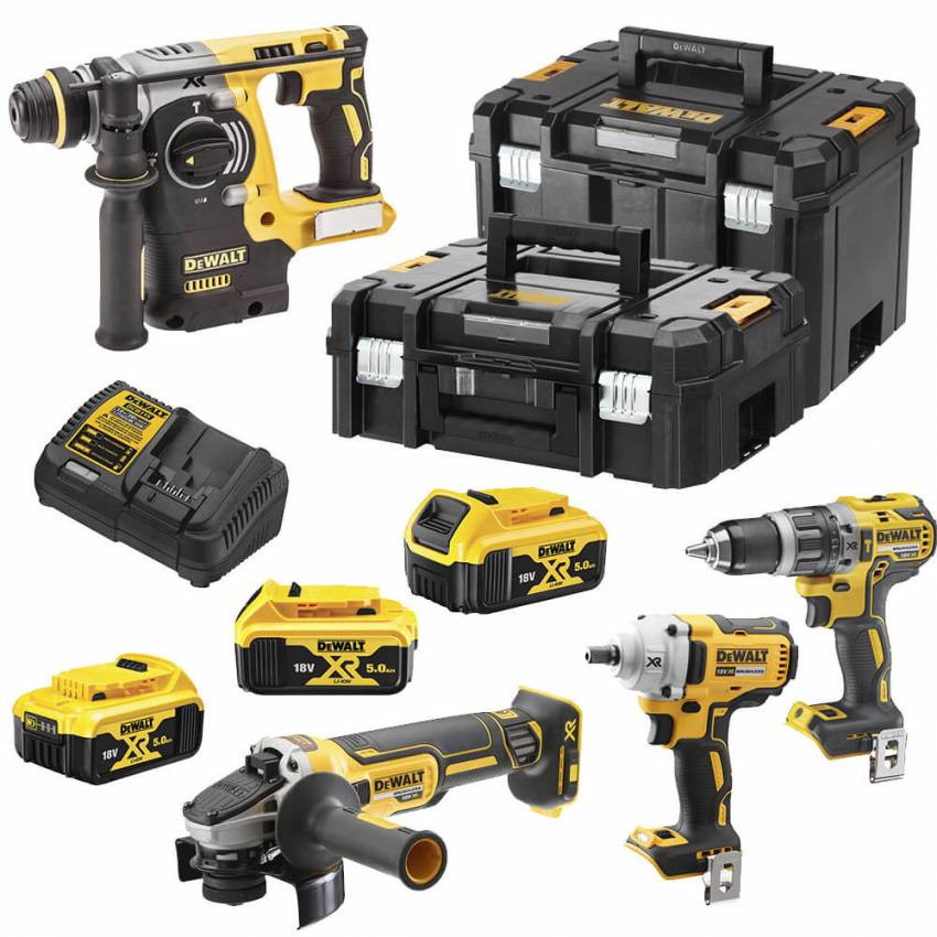 Набір з чотирьох безщеточних інструментів DeWALT DCK428P3T-DCK428P3T