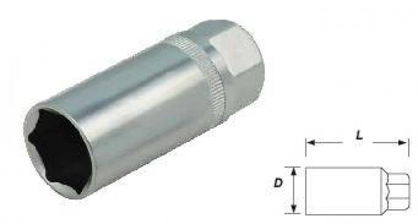 Головка свічна 16мм 1/2" 6гр-12743-5-160