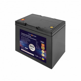 Акумулятор LP LiFePO4 24V - 50 Ah (BMS 60A/30А) пластик-[articul]