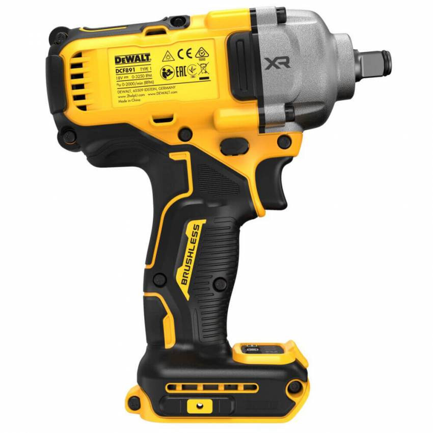 Гайковерт ударний акумуляторний безщітковий DeWALT DCF891N-DCF891N