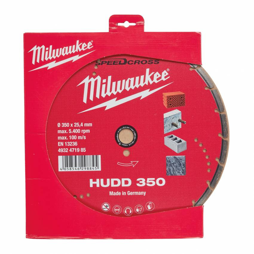 Диск алмазний Speedcross MILWAUKEE HUDD 350, Ø350мм-4932471985