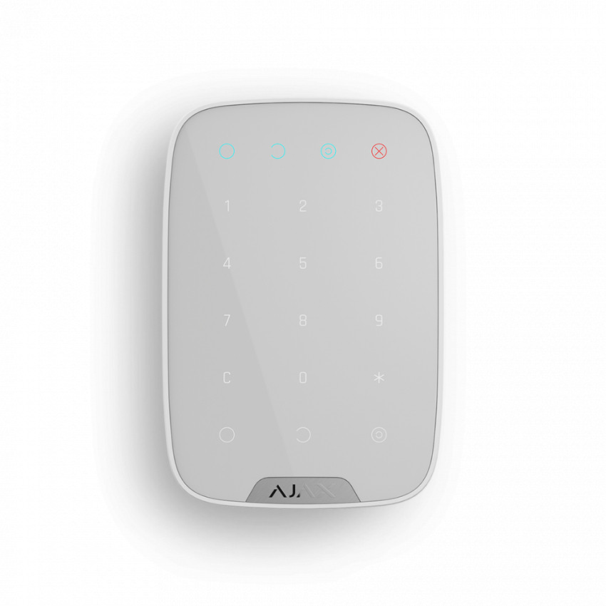 Бездротова сенсорна клавіатура AJAX KeyPad (white)-