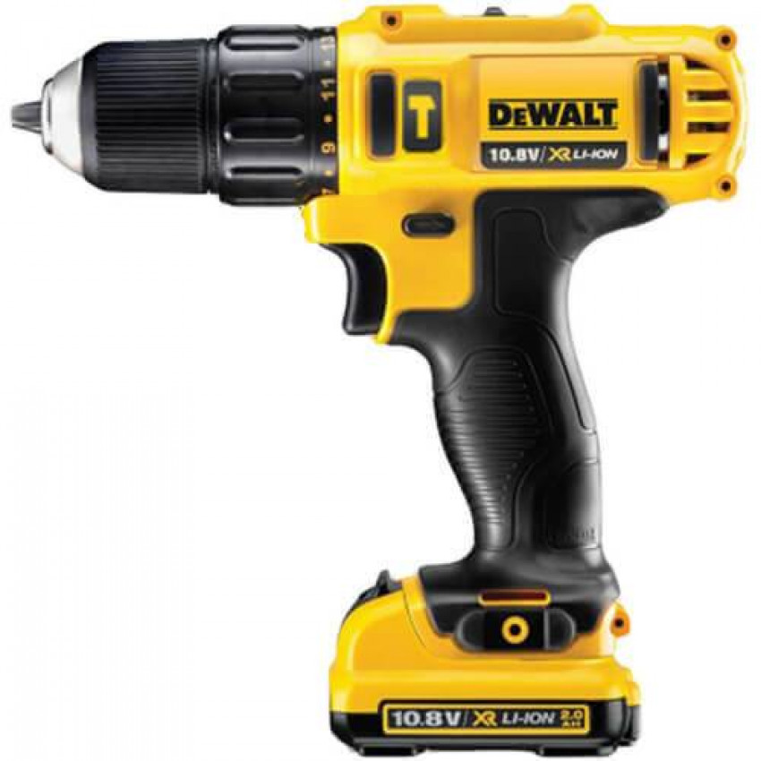 Дриль-шуруповерт ударний акумуляторний DeWALT DCD716D2 XR Li-Ion 10.8 В, 2 Ач, 30 Нм, 400-1500-DCD716D2