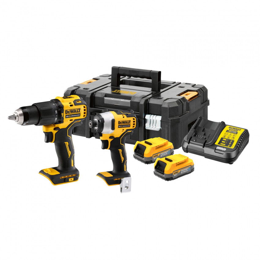 Набір з двох інструментів акумуляторних безщіткових DeWALT DCK2062E2T-DCK2062E2T