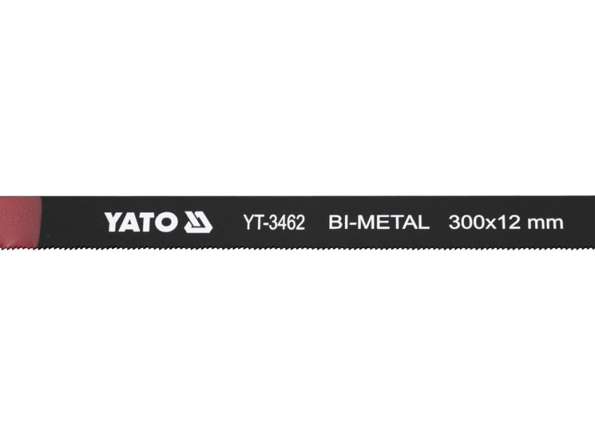 Полотно по металу YATO: l = 300х 12х 0,6 мм, BIMETAL-COBALT упк. 2шт. [20/500]-YT-3462