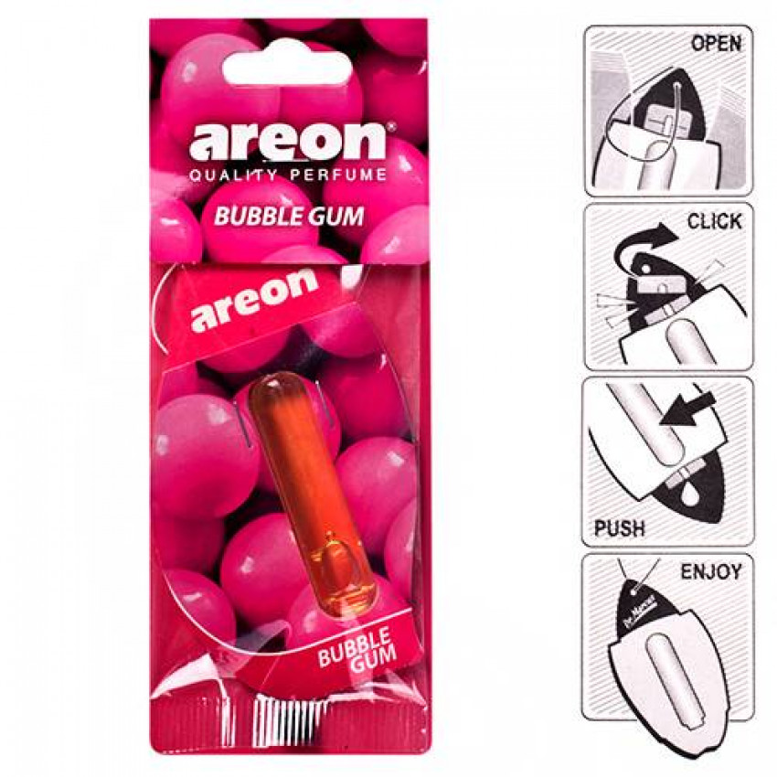 Осв.повітря рідкий лист AREON "LIQUID" Bubble Gum 5ml (24)-LR 05 (24/288)