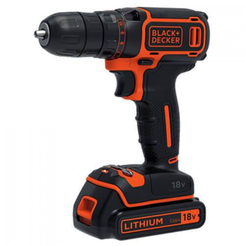 Дриль-шуруповерт акумуляторний BLACK DECKER BDCDC18B-BDCDC18B