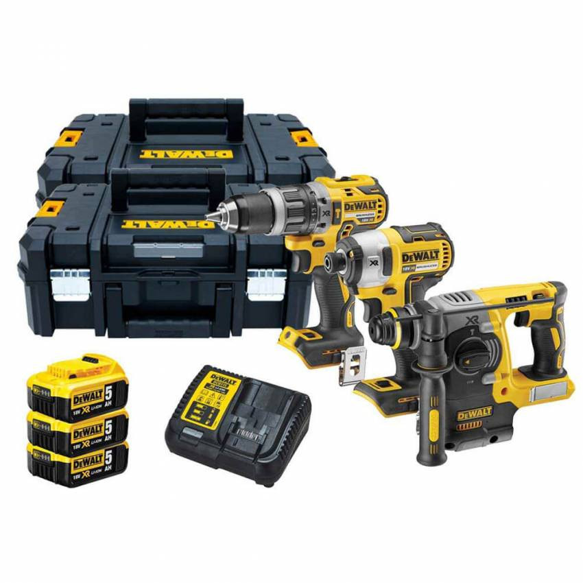 Набір з трьох безщіткових інструментів DeWALT DCK368P3T-DCK368P3T