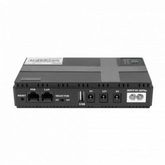 Портативне джерело безперебійного живлення GreenVision GV-009-UPS-DC1018W Black