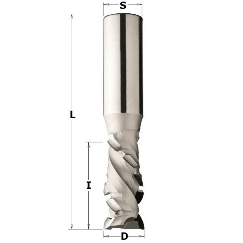 DTI Фреза DIA D=20 I=25 L=85 S=20x50 Z=6+1HM (Z=1+1) к45° LH-DTI.20.025.20.0SL