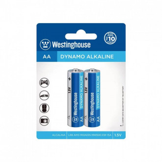 Лужна батарейка Westinghouse Dynamo Alkaline AA/LR6 2шт/уп blister-[articul]