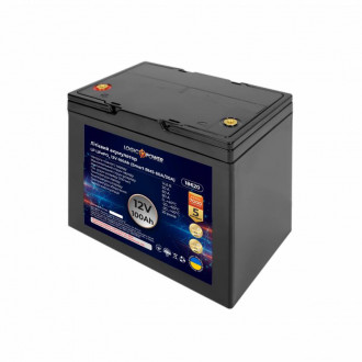 Акумулятор LP LiFePO4 12V - 100 Ah (Smart BMS 60A/30А) пластик-[articul]