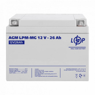 Акумулятор мультигелевий AGM LogicPower LPM-MG 12 - 26 AH-[articul]