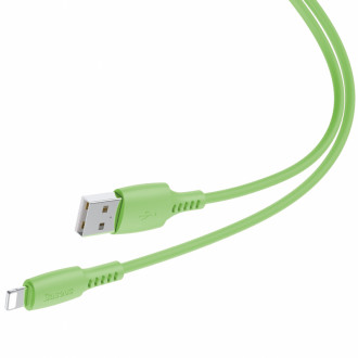 Кабель Baseus Colorful USB 2.0 to Lightning 2.4A 1.2M Зелений (CALDC-06)