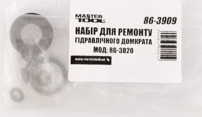 Набір для ремонту гідравлічного домкрата MASTERTOOL моделі 86-3820 86-3909-86-3909