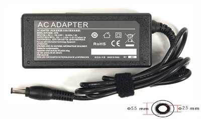 Адаптер для ноутбука PowerPlant ACER, ASUS 220V, 19V 65W 3.42A (5.5*2.5)-[articul]