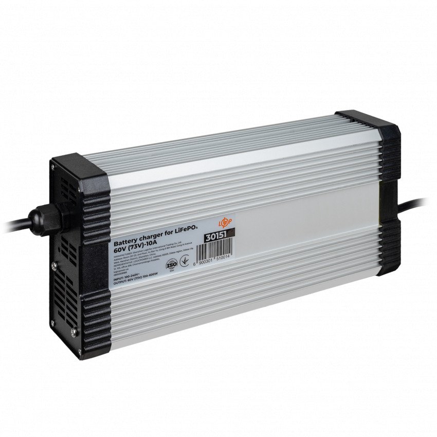 Зарядний пристрій для акумуляторів LiFePO4 60V (73V)-10A-600W-