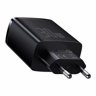 Зарядний пристрій Baseus Compact Quick Charger 2U+C 30W EU Чорний (CCXJ-E01)